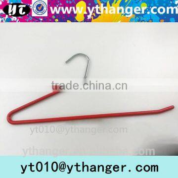 YY0406 open end PVC coated metal hanger pants hanger non-slip towel hanger