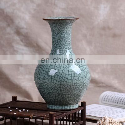 Chinese antique ceramic crackle flower vase hot for sale