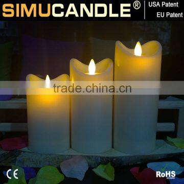 Flicker Moving LED Candle With Timer and USA, EU Patent