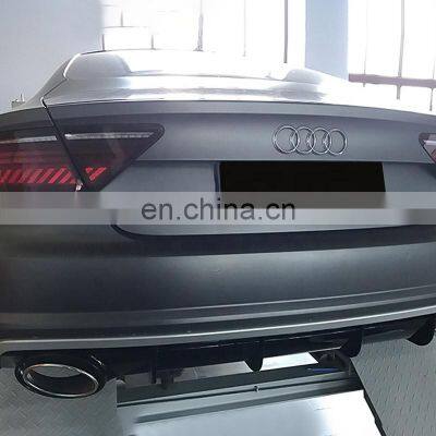 RS7 Diffuser With Tailpipe for Audi A7 Ordinary Edition Refit to Audi A7 RS Line High Quality Rear Bumper Diffuser 2016-2018 photo-5