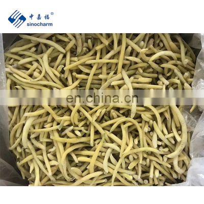 Sinocharm BRC A Approved Bean IQF Frozen Bright Yellow Wax Bean