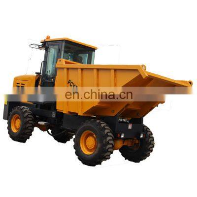 Map 7tons Underground Mining Dumper Truck Four Wheel Drive Hydraulic Power Steering