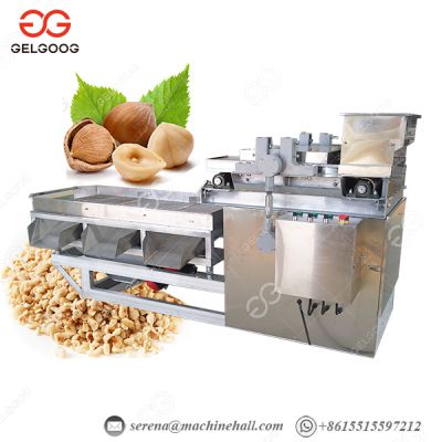 Double Motor System Nut Crusher Walnut Chopping Machine