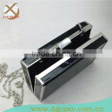 minaudiere clutch box with chian handle