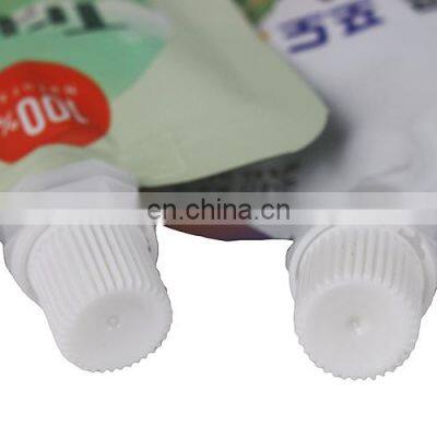 Custom Print Shaped Juice Spout Pouch Drinks Stand up Plastic Packaging Bag Aluminum Foil Doypack With Top photo-5