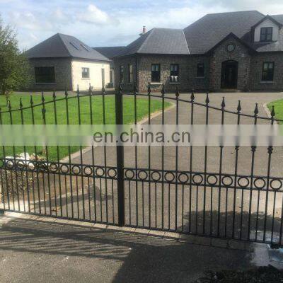 Hot Dipped Galvanized Steel Gate Fence Garden Steel Fence Gate With Post photo-5