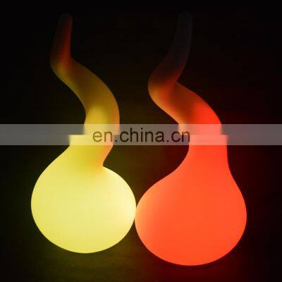 decorative lights /IP 65 Waterproof PE material RGB 16 color chargeable led water-drop other holiday lighting floor lamp