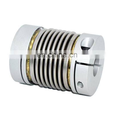 Metal Bellows Clamp Type Spring Flexible Shaft Coupling For Step Motor photo-3