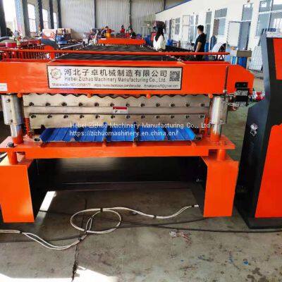 Wholesale Price Double-Layer Corrugated Acanalado and Trapezoidal Tr4 Tr5 Roofing Sheet Cold Roll Forming Building Material Making Machine photo-5