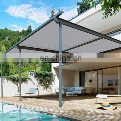 UV block outdoor garden awning shelter fabric cloth  film-coated waterproof shade cloth sail