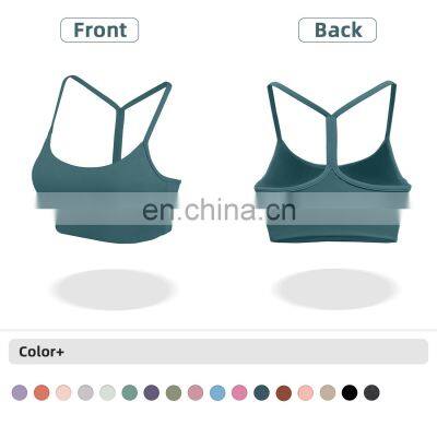 Y Shape Sexy Back Yoga Sports Nude Bras Women Wholesale Fitness Quick Dry Yoga Tops