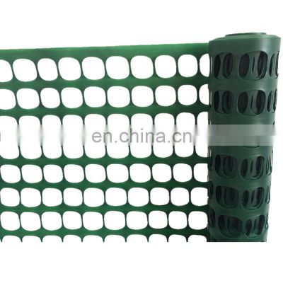 100% HDPE extruded 40mmX40mm plastic green safety fence factory snow fence