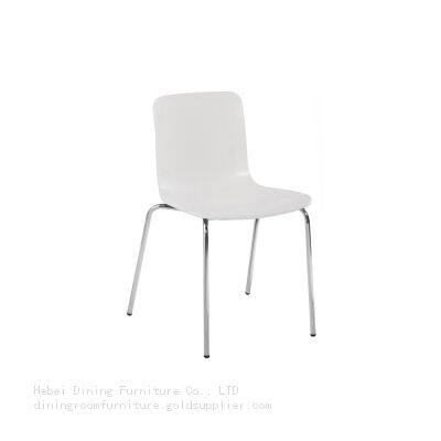 Plastic Dining Chair with Iron Legs and No Armrests DC-P88