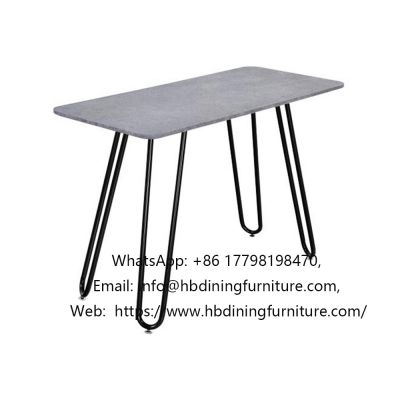 Rectangular MDF dining table