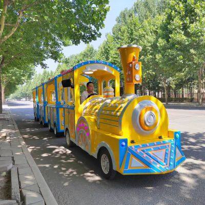 2024 new design electric ride shopping mall train used trackless train