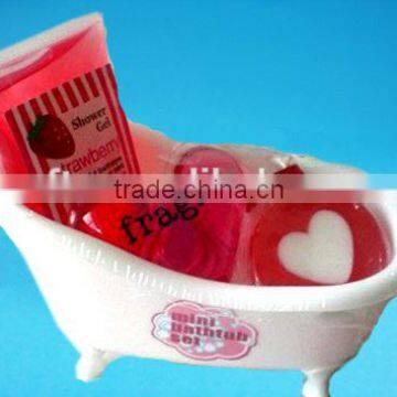 PP mini bathtub shape storage container,empty bathtub holding products container