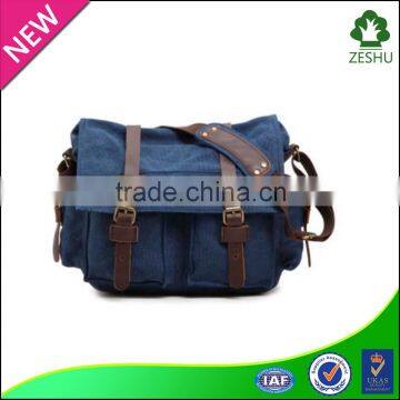 Europe style canvas messenger shoulder bags china manufacture