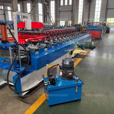 High Speed Steel Roofing Rainwater Collection Gutter Machine Metal Downspout Roll Forming Equipment for Tile Making photo-4