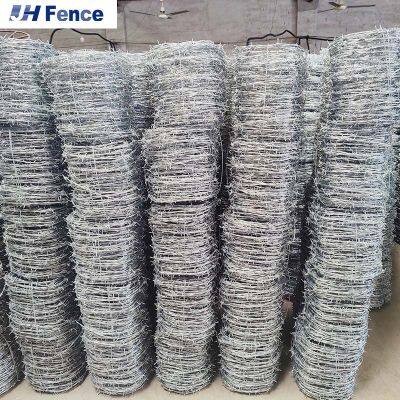 High Quality Double Twisted Galvanized Barbed Wire Price Per Roll Cheap Barbed Wire photo-5