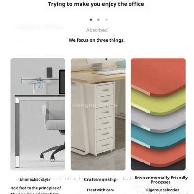 HN-NSD1 Nordic Style Metal Drawer Unit With Wheels, Matte Finish, Smooth Glide Operation, Decorative Office Furniture for Modern Interior photo-4