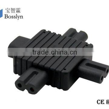 Well-known IEC 320 C8 to 3XC7 AC Power Adapter 3 in 1 C8 C7 AC Power Adapter photo-6