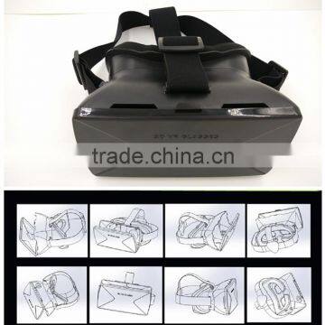 2016 New Product Adjust Cardboard VR BOX Virtual Reality 3D Glasses For IPhone 6 Samsung 4.7~6inch photo-5