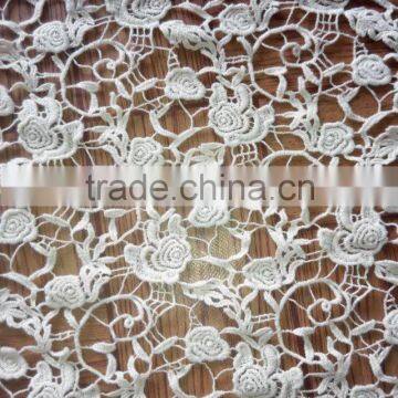 2016 Water Soluble Lace Fabric Cotton Embroidery Full Lace for Garment Accessory photo-2