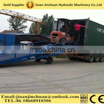 10t 12t forklift container mobile hydraulic dock ramp