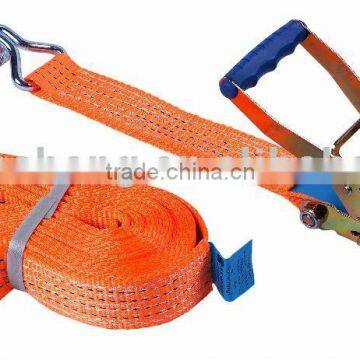 2 inch 50mm 5T Ratchet Tie Down ,cargo lashing belt,polyester webbing