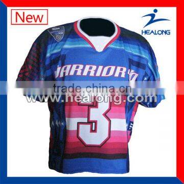 wholesale custom sublimation lacrosse jersey new design shirt