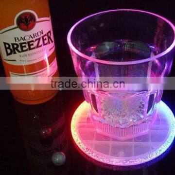 Party Bar Club Bottle Glass Cup LED Light Color Changing Mat Coaster photo-3