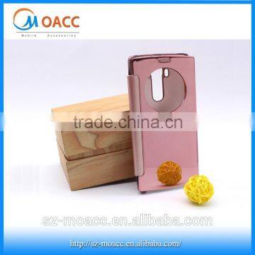 Rose gold Mirror Clear View for lg g4 cover,for lg g4 phone case