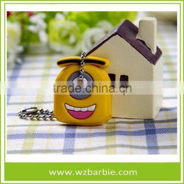 Eco-friendly 3D cute Rubber KeyChain For Promotional Gift/advertising