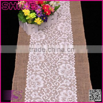 30*180cm 221g burlap lace home decoration Rectangle elegant table runners