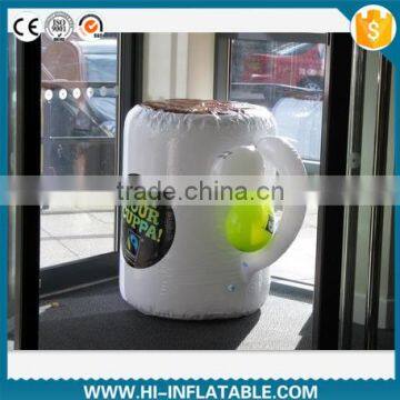 Hottest inflatable decoration for drink shop,inflatable replicas cup for drink advertising