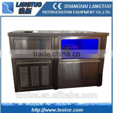 Saving water working table ice machine for beverage and restaurants use