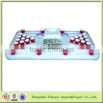 Inflatable beer pong table, Inflatable beer pong float, Inflatable beer pong mattress raft