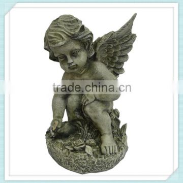 Resin cemetery angel dolls statue