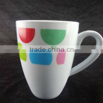 Plastic melamine mug cups with handle