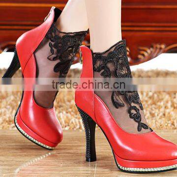 Ladies Black Lace Sexy Nice Mature Italian Dinner Shoes photo-2