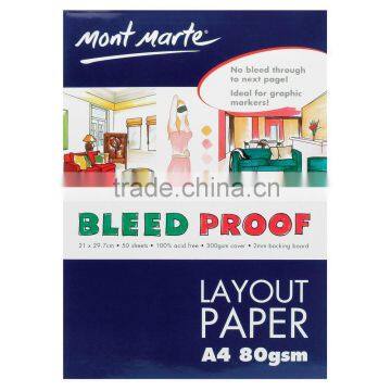 Mont Marte Bleedproof Layout Pad 80gsm 50 sheet A4