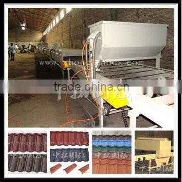 stone tile making machine stone coated steel roof machine