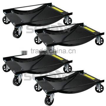 US Shipping ! 4pcs Tire Wheel Dollies Dolly Vehicle Car Auto Repair Moving Diamond photo-5