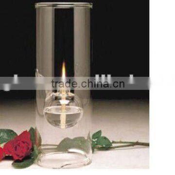 clear borosilicate tall glass Candle Holders