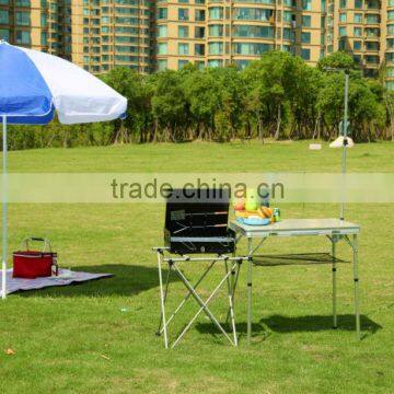 Aluminum Foldable Barbecue Table/Korean Style Kitchen BBQ Table