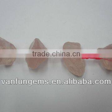 natural rough stone madagascar rose quartz