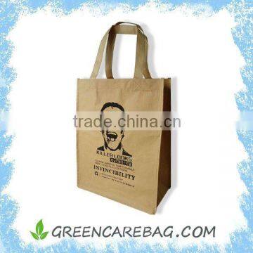 Biodegradable Tote Brown Paper Non Woven Bag