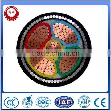 0.6/1KV Copper or Aluminum Conductor XLPE Insulated Armoured LV Electric Cable