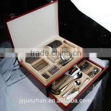84pcs cutlery set of stainless steel 430 material and food certificate