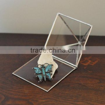 Glass Boxes, Pyramid Storage Box, Decorative Glass Box